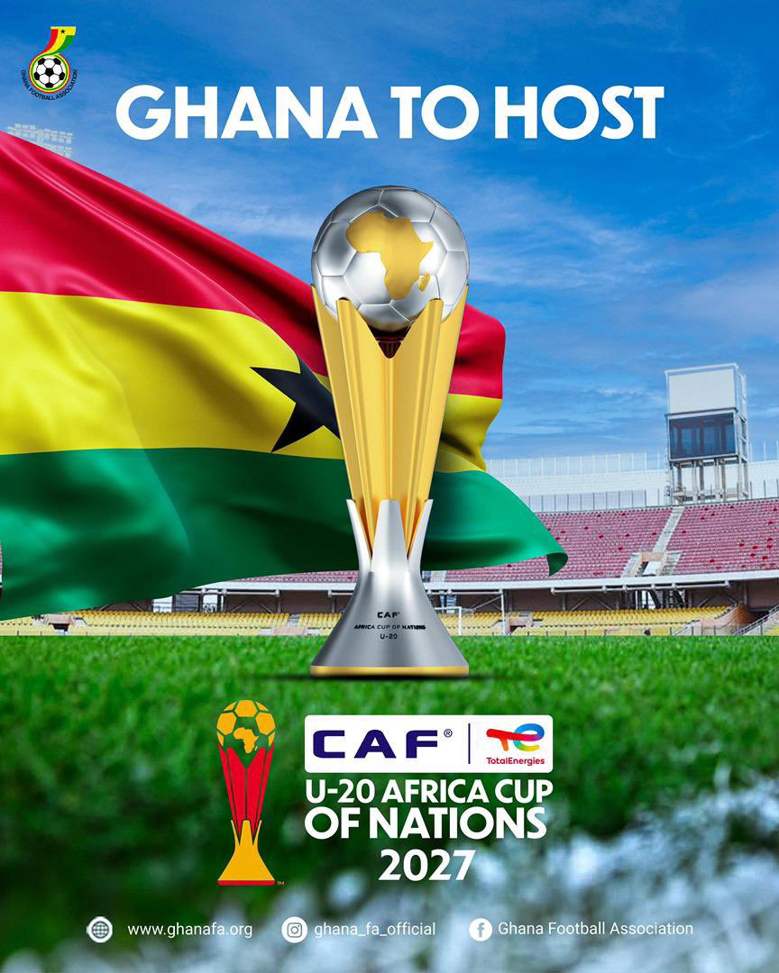 Ghana to Host the TotalEnergies CAF U 20 AFCON 2027!