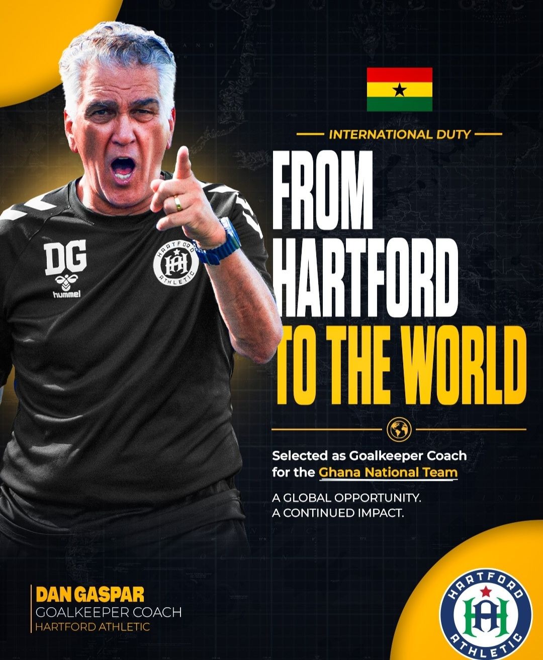 Daniel Gaspar has officially been appointed as goalkeepers’ trainer for Ghana ahead of the 2026 FIFA World Cup.